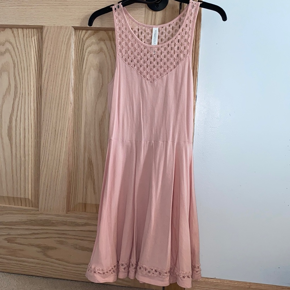 Pink mini dress